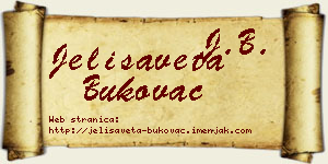 Jelisaveta Bukovac vizit kartica